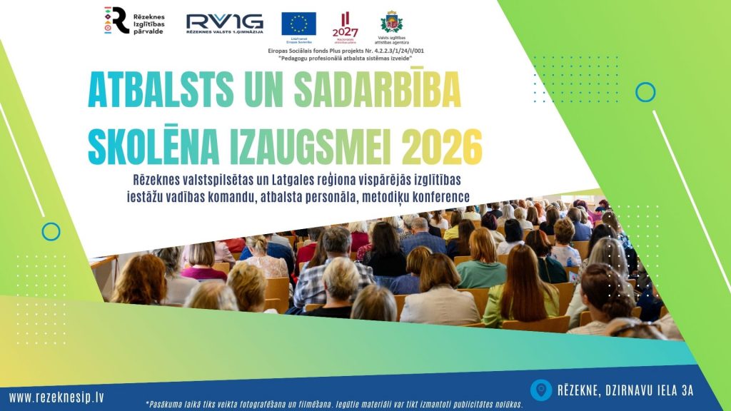 ATBALSTS UN SADARBĪBA SKOLĒNA IZAUGSMEI 2026