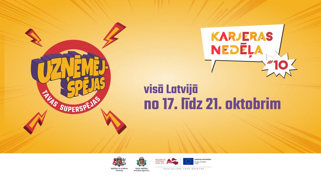 Visā Latvijā norisinās uzņēmējspēju izzināšanai veltītas Karjeras nedēļas aktivitātes