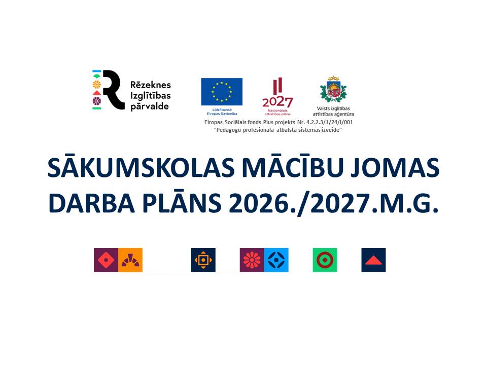 RĒZEKNES VALSTSPILSĒTAS PAŠVALDĪBAS CENTRĀLĀS ADMINISTRĀCIJAS IZGLĪTĪBAS PĀRVALDES SĀKUMSKOLAS MĀCĪBU JOMAS DARBA PLĀNS 2026./2027.M.G.