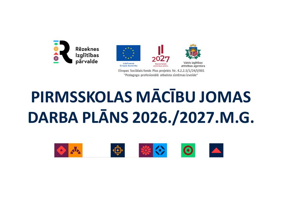 RĒZEKNES VALSTSPILSĒTAS PAŠVALDĪBAS CENTRĀLĀS ADMINISTRĀCIJAS IZGLĪTĪBAS PĀRVALDES PIRMSSKOLAS MĀCĪBU JOMAS DARBA PLĀNS 2026./2027.M.G.